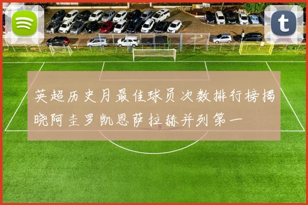 英超历史月最佳球员次数排行榜揭晓阿圭罗凯恩萨拉赫并列第一